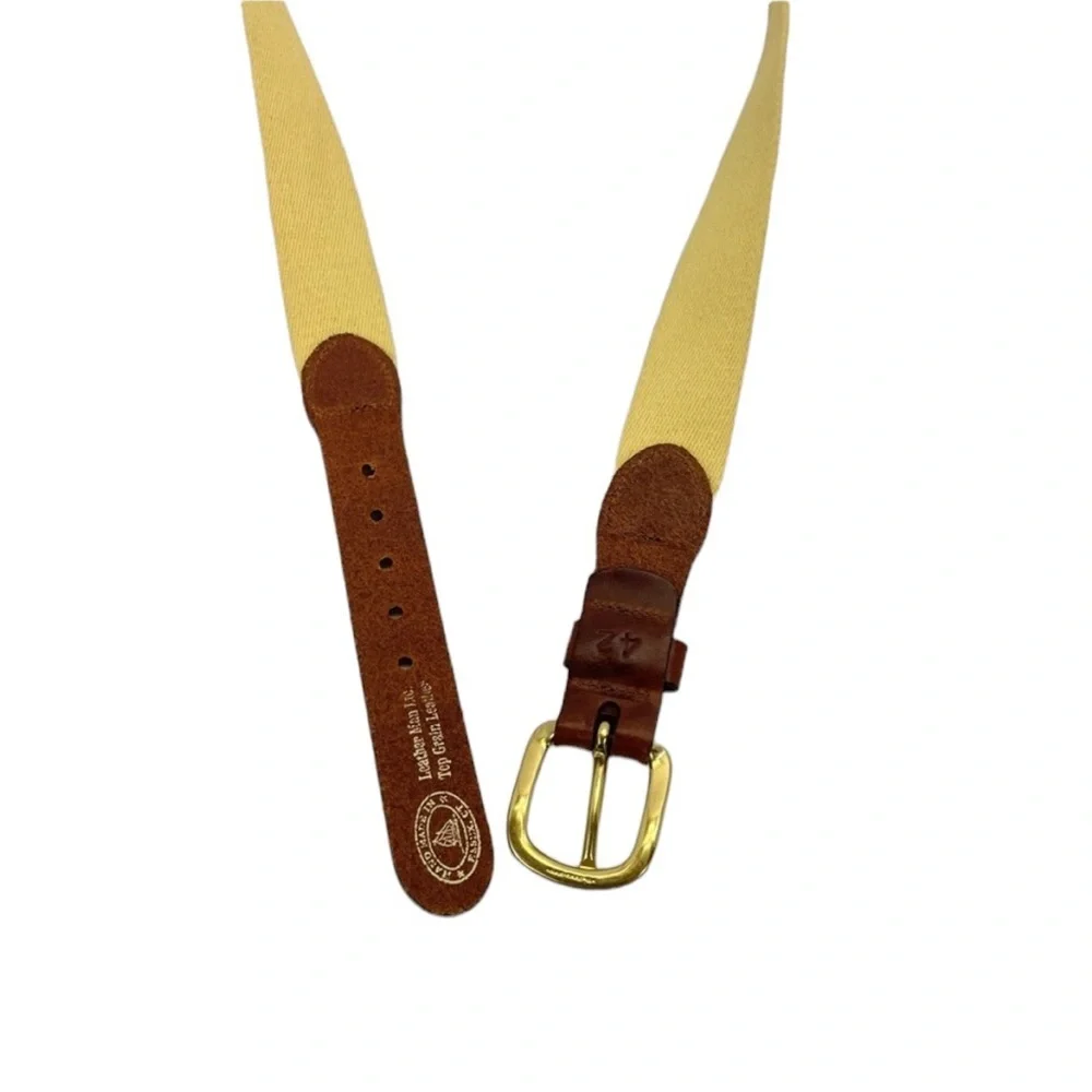 Leather Man Ltd. Belt 42 Yellow